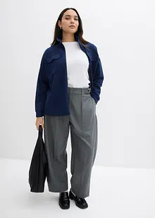 Mikina na zapínání, z lehce lesklé viskózové směsi, bonprix