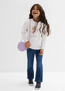 Triko s dlouhým rukávem, z elastické směsi s organickou bavlnou (2 ks v balení), bonprix