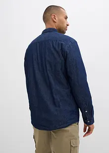 Džínová košile s hřejivou podšívkou, bonprix