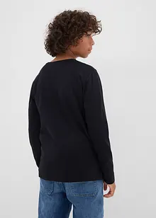 Triko s dlouhým rukávem, Garfieldem a vánočním motivem, z čisté bavlny, Garfield