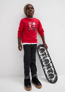 Mikina s vánočním motivem, z čisté organické bavlny, bonprix