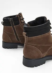 Šněrovací kotníková obuv s podšívkou, bonprix