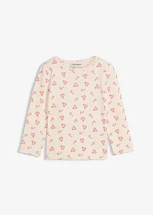 Tričko s dlouhým rukávem, z elastické směsi s organickou bavlnou, bonprix