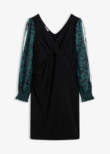 Přiléhavé minišaty s prostřihy na rukávech, bonprix