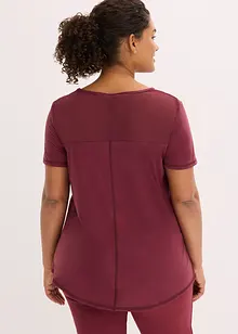 Velmi měkké funkční tričko se síťovanou vsadkou, rychleschnoucí, bonprix