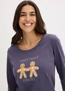 Pyžamo s flanelovými kalhotami, bonprix