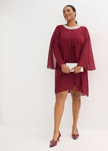 Šifonové šaty se štrasovou aplikací, bonprix