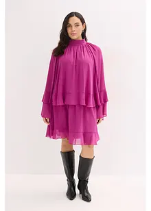 Šifónové šaty s volány, bonprix