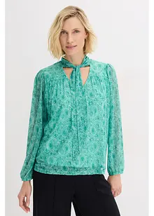 Tričko s dlouhým rukávem z jemné síťoviny, bonprix