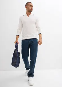 Svetr z jemné pleteniny, s kontrastními detaily, bonprix