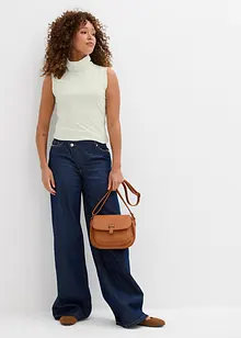 Top s rolákovým límcem, z elastického polyamidového materiálu, bonprix