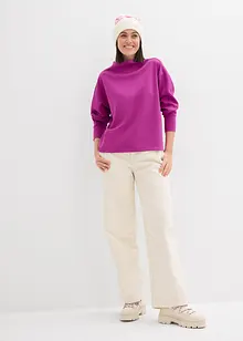 Oversize mikina z měkkého materiálu scuba, bonprix