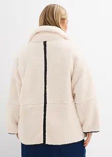 Oversize bunda z medvídkového flísu, bonprix