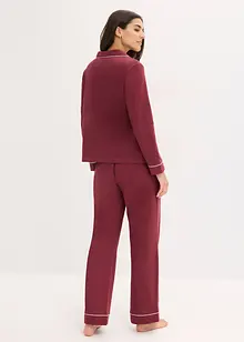 Pyžamo z čisté bavlny, s knoflíkovou lištou, bonprix