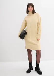 Pletené šaty s ozdobným švem, bonprix