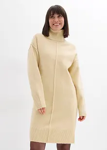 Pletené šaty s ozdobným švem, bonprix