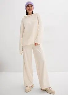 Žebrovaný oversize svetr, bonprix