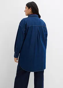 Džínová halenka z těžkého denimu, čistá bavlna, oversize střih, bonprix