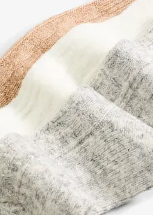 Ponožky s copánkovým vzorem (3 páry v balení), bonprix