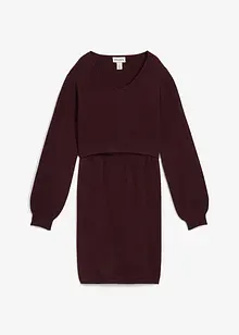 Dvoudílná těhotenská pletená souprava svetru a sukně, bonprix