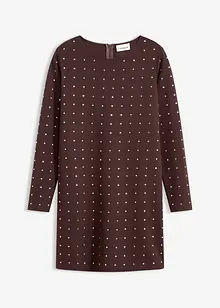 Žerzejové šaty se štrasovými aplikacemi, bonprix