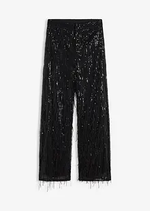 Kalhoty s pajetkami a třásněmi, bonprix