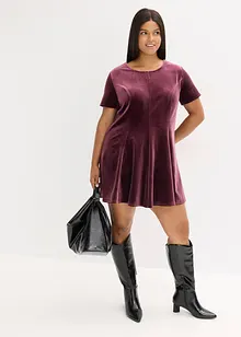 Mini šaty z měkkého sametu, bonprix