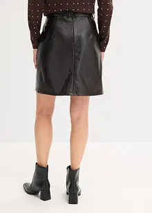 Sukně se skladem, z imitace lakované kůže, bonprix