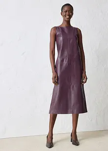 Kožené šaty z napa jehnětiny, bonprix