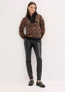 Svetr s límečkem na zip, bonprix