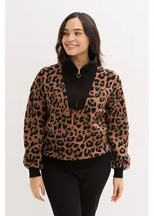 Svetr s límečkem na zip, bonprix