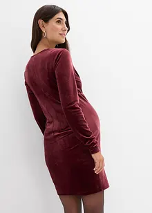 Těhotenské a kojicí šaty z měkkého sametu, bonprix