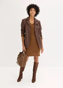 Dlouhý blejzr z umělé kůže, bonprix