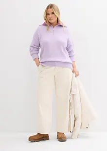 Svetr s límečkem na zip, bonprix