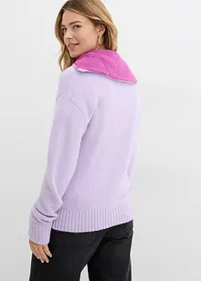 Svetr s límečkem na zip, bonprix