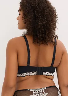 Balkonetová podprsenka s dvoubarevnou krajkou (2 ks v balení), bonprix