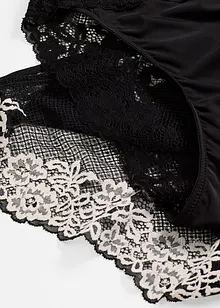 Kalhotky z dvoubarevné krajky (2 ks v balení), bonprix