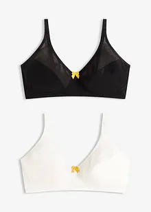 Podprsenka bez kostic, s bavlnou (2 ks v balení), bonprix