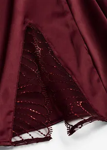 Saténové negližé s luxusní výšivkou, bonprix