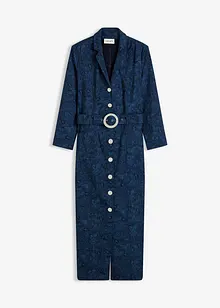 Keprové šaty s opaskem (2dílná souprava), bonprix