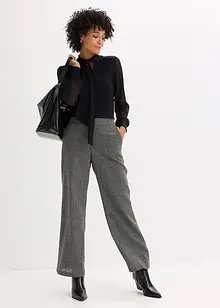 Triko s vázačkou a krajkou, bonprix