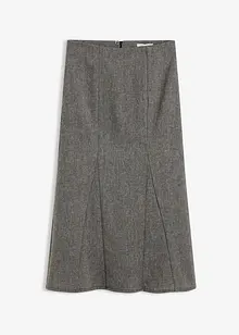 Godetová sukně s tvídovým vzhledem, bonprix