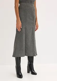 Godetová sukně s tvídovým vzhledem, bonprix