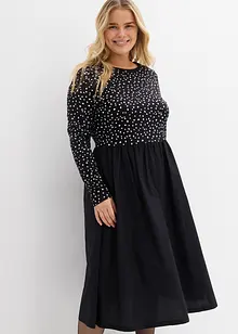 Šaty z různých materiálů z čisté bavlny, bonprix