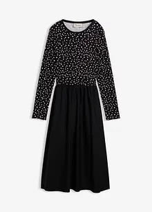 Šaty z různých materiálů z čisté bavlny, bonprix