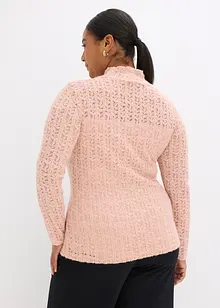 Rolákové tričko z krajky, bonprix