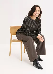 Svetr z jemné pleteniny se třpytivým efektem, bonprix