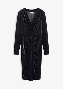 Midi šaty ze splývavého sametu, bonprix