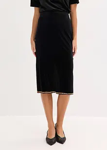 Midi sukně se štrasem, bonprix