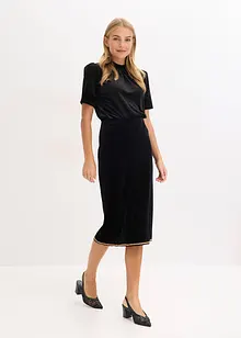 Midi sukně se štrasem, bonprix